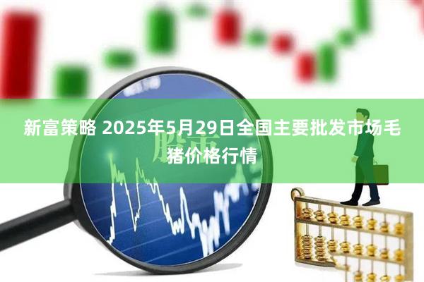 新富策略 2025年5月29日全国主要批发市场毛猪价格行情